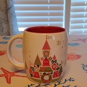 DisneyParks Starbucks Festive Castle Mug